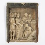 Fragment in alabaster, Mechelen ca 1580-1600