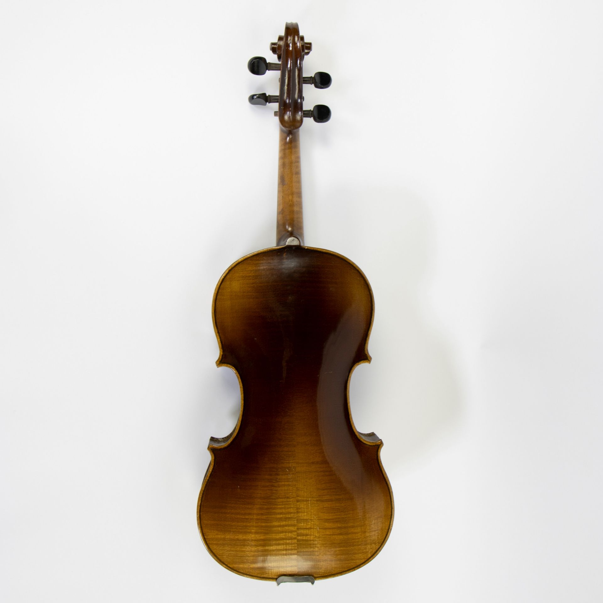 Violin label 'Jacob Schmidbauer, ano 1839', 360mm, playable, wooden case - Image 3 of 5