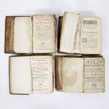Collection of Antiquarian Books 3 volumes Voyages historique de l'Europe 1704 and Kleynen Atlas Tot