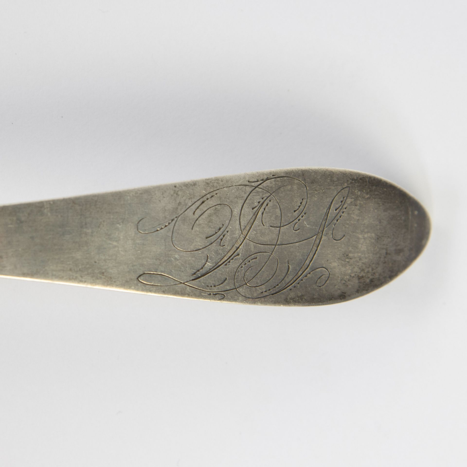 Silver soup spoon, Ghent 1790, Pieter Collé - Image 4 of 5