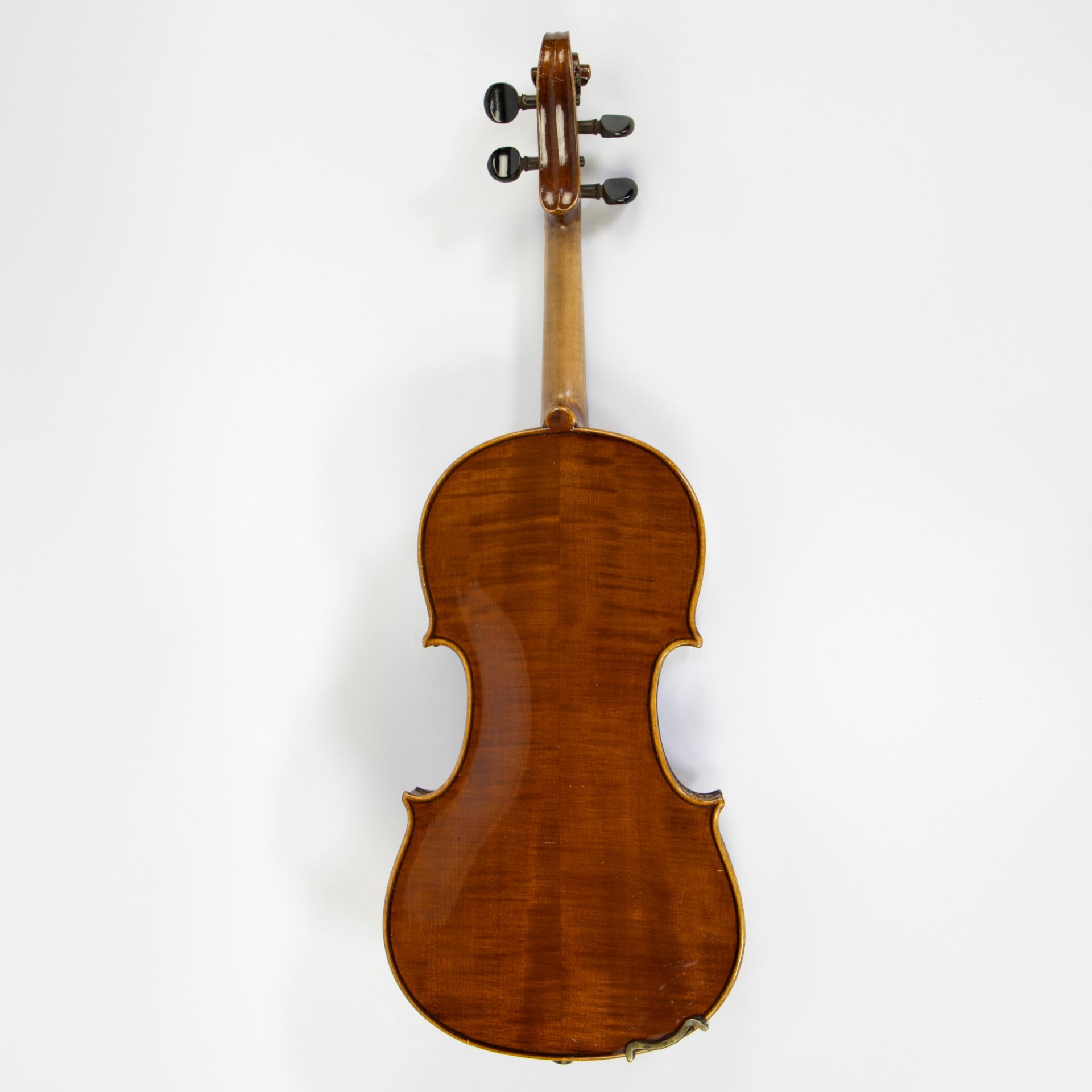 Violin no label, 361mm, wooden case - Image 3 of 5