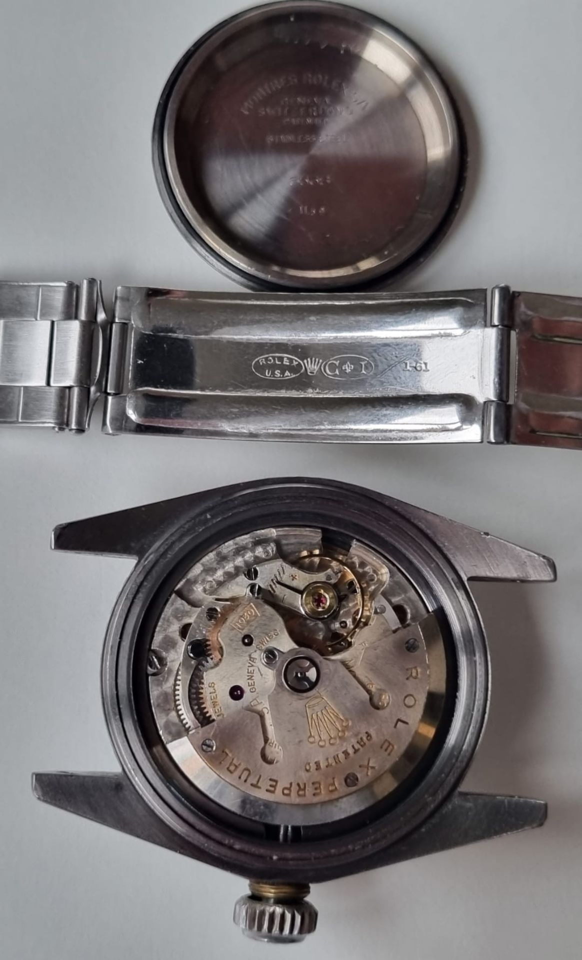 Rolex SUBMARINER, production year 1959 reference 6538, big brown red triangle James Bond - Image 15 of 26