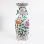 Chinese famille rose vase with butterflies and flowers, 19th C.