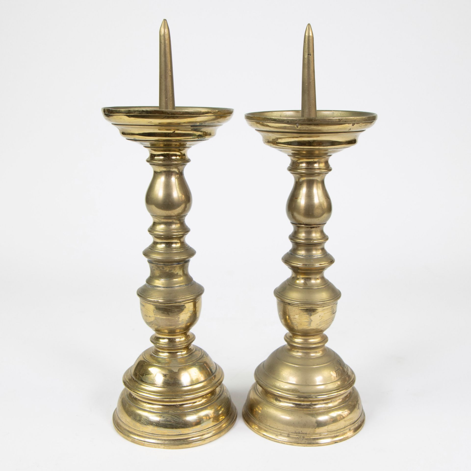 Pair of candlesticks ca 1600 - Image 2 of 7