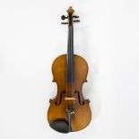 Violin German, 19th century, at the back of the head 'Conservatory, Violin, Straduarius', playable,