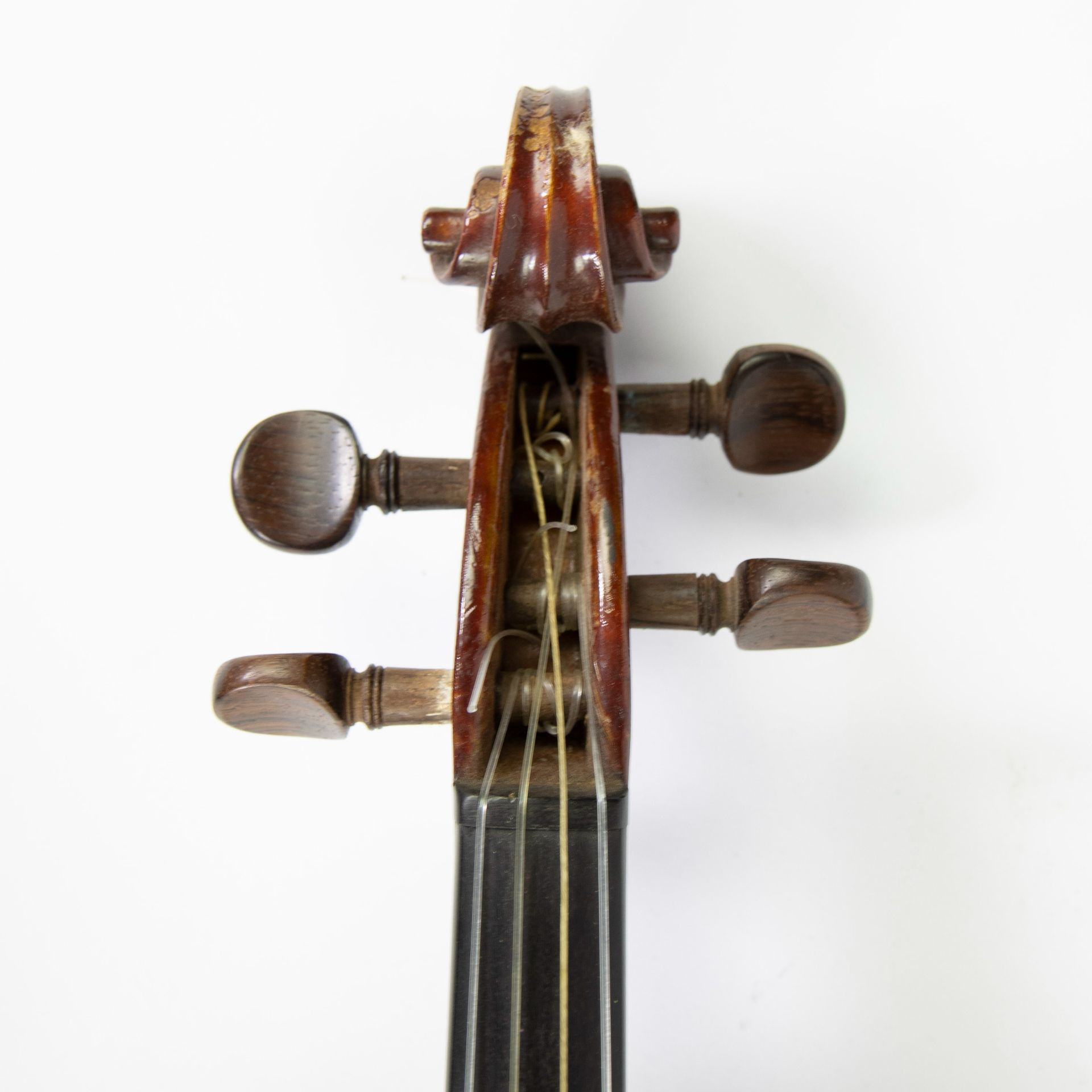 Belgian Violin handmade by Lucien Dolphyn, with violin case and bow - Image 6 of 6