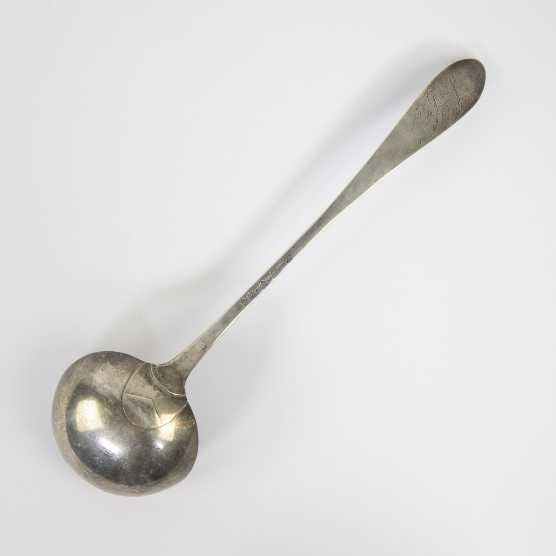 Silver soup spoon, Ghent 1790, Pieter Collé - Image 2 of 5