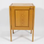 Van den Berghe-Pauvers vintage single-door side cabinet, with label