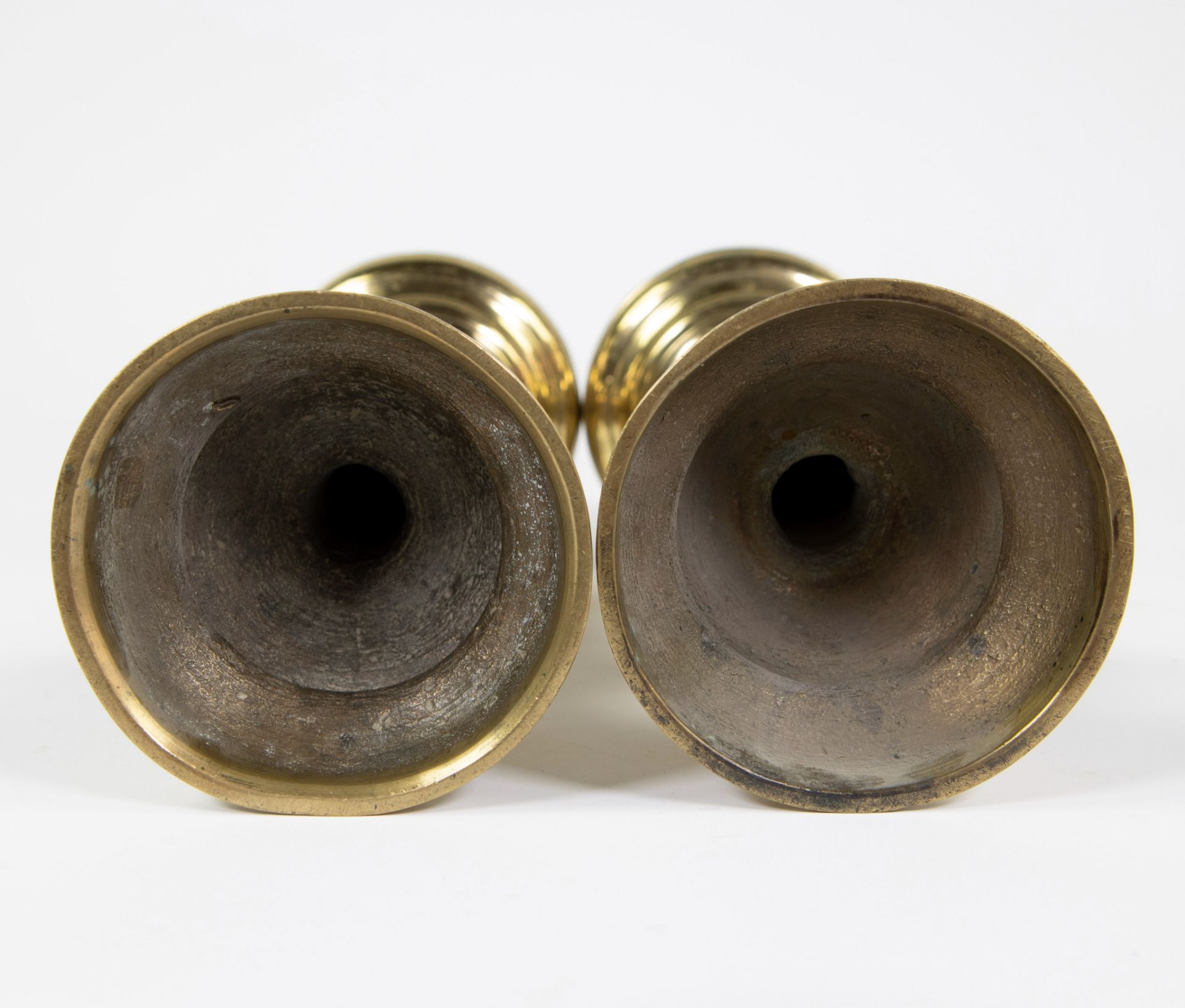 Pair of candlesticks ca 1600 - Image 7 of 7