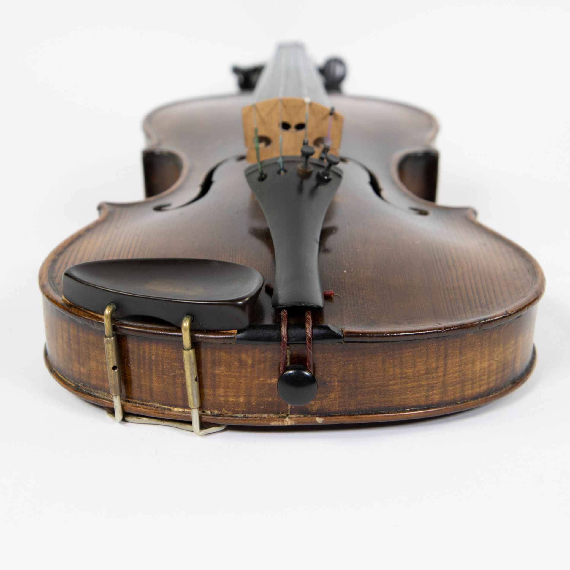 Violin Label 'Jocubus Stainer in Absam Prope Oenipontem', 363mm, case incl., 358mm, wooden case - Image 5 of 5