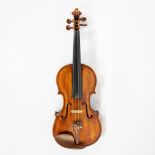 Violin Mirecourt, no label, 358mm, fire stamp back inside, case incl.