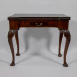 Mahogany folding console, English style George II