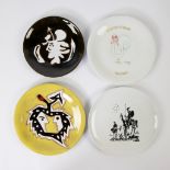 LIMOGES 4 plates Picasso and Jean Cocteau, marked