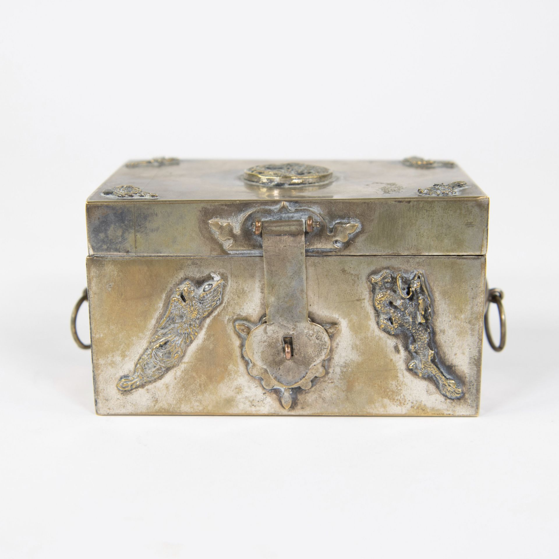 Chinese silver jewelry box