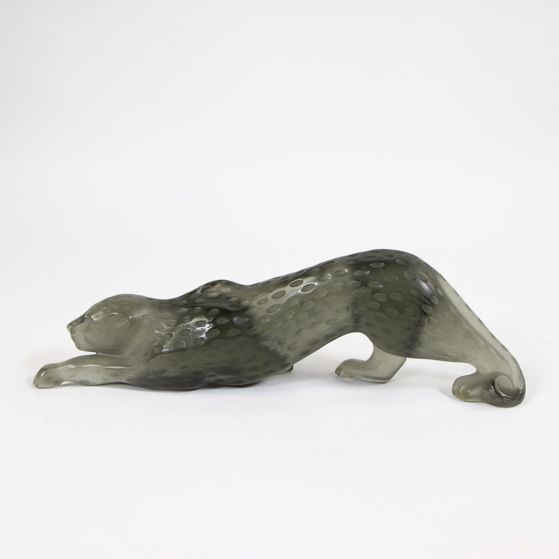 Marie-Claude Lalique, the Zeila Panther in dark gray crystal - Image 2 of 5