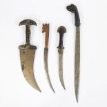A collection of various Middle-Eastern and Southeast Asian edged weapons