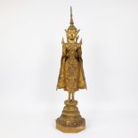 Gilded Rattanakosin standing Buddha, Thailand
