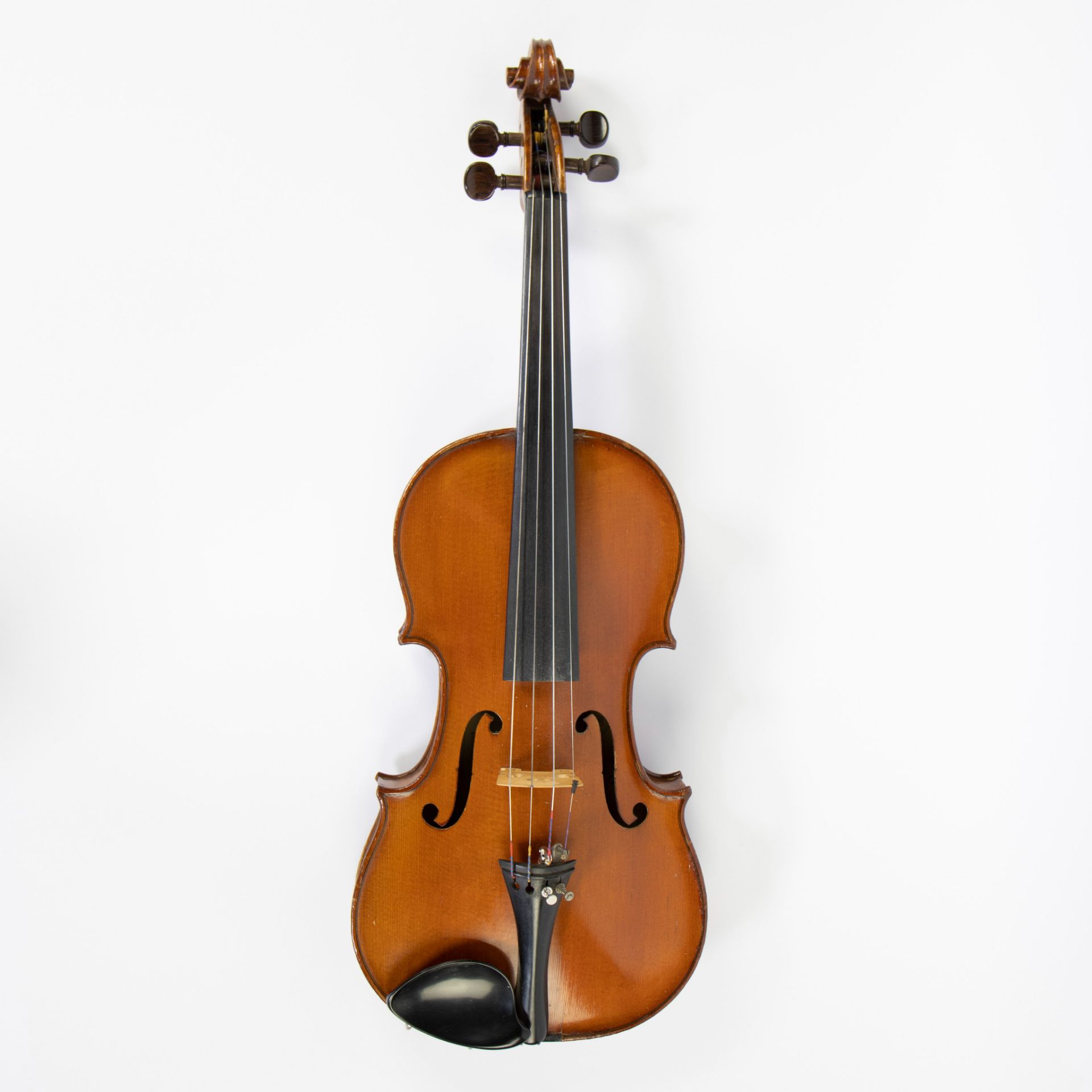 Study violin, label' Andreas Borelli, fecit Parmae, ano 1720, 359mm, playable, soft case