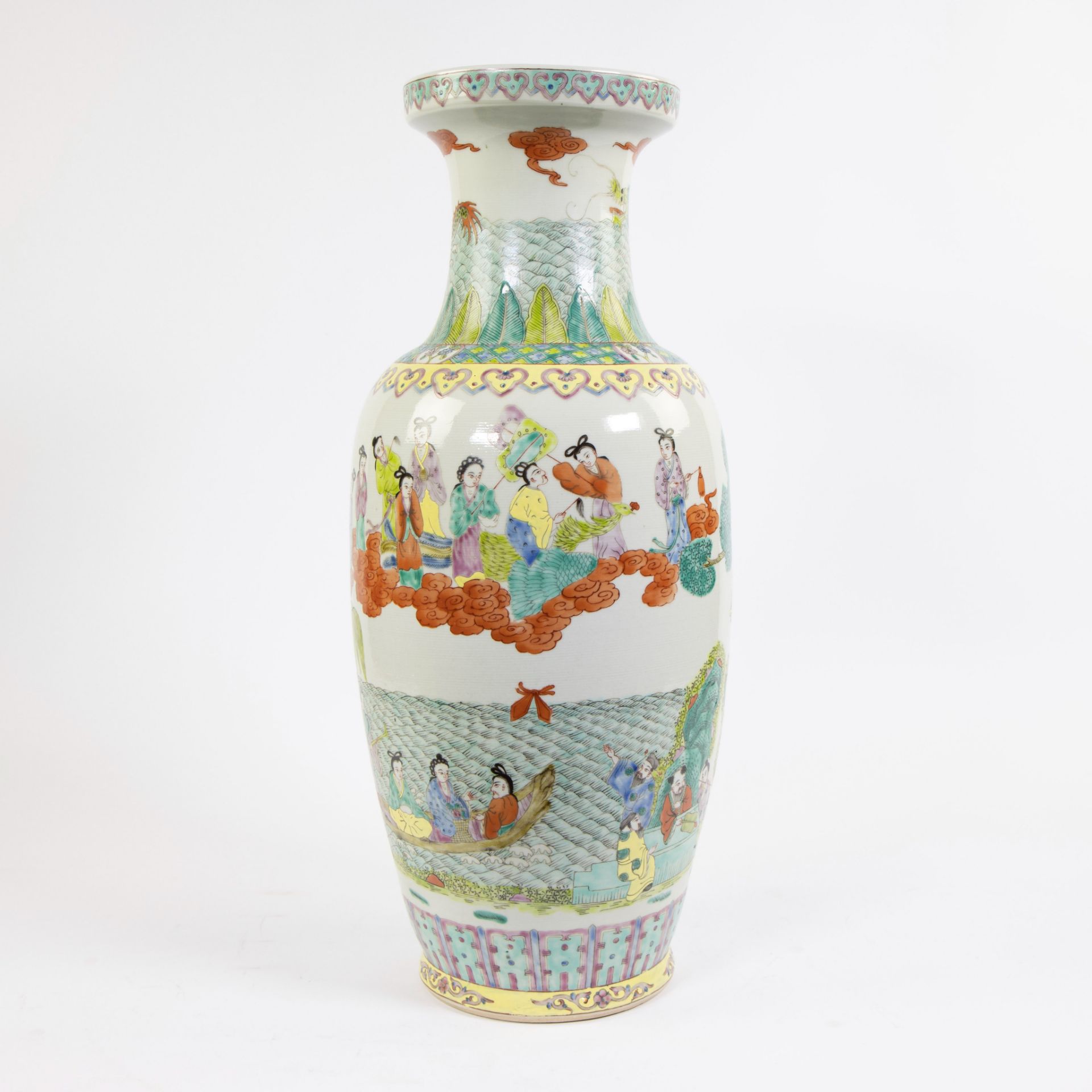 Cinese baluster vase with immortals decoration, Republic period - Bild 4 aus 6