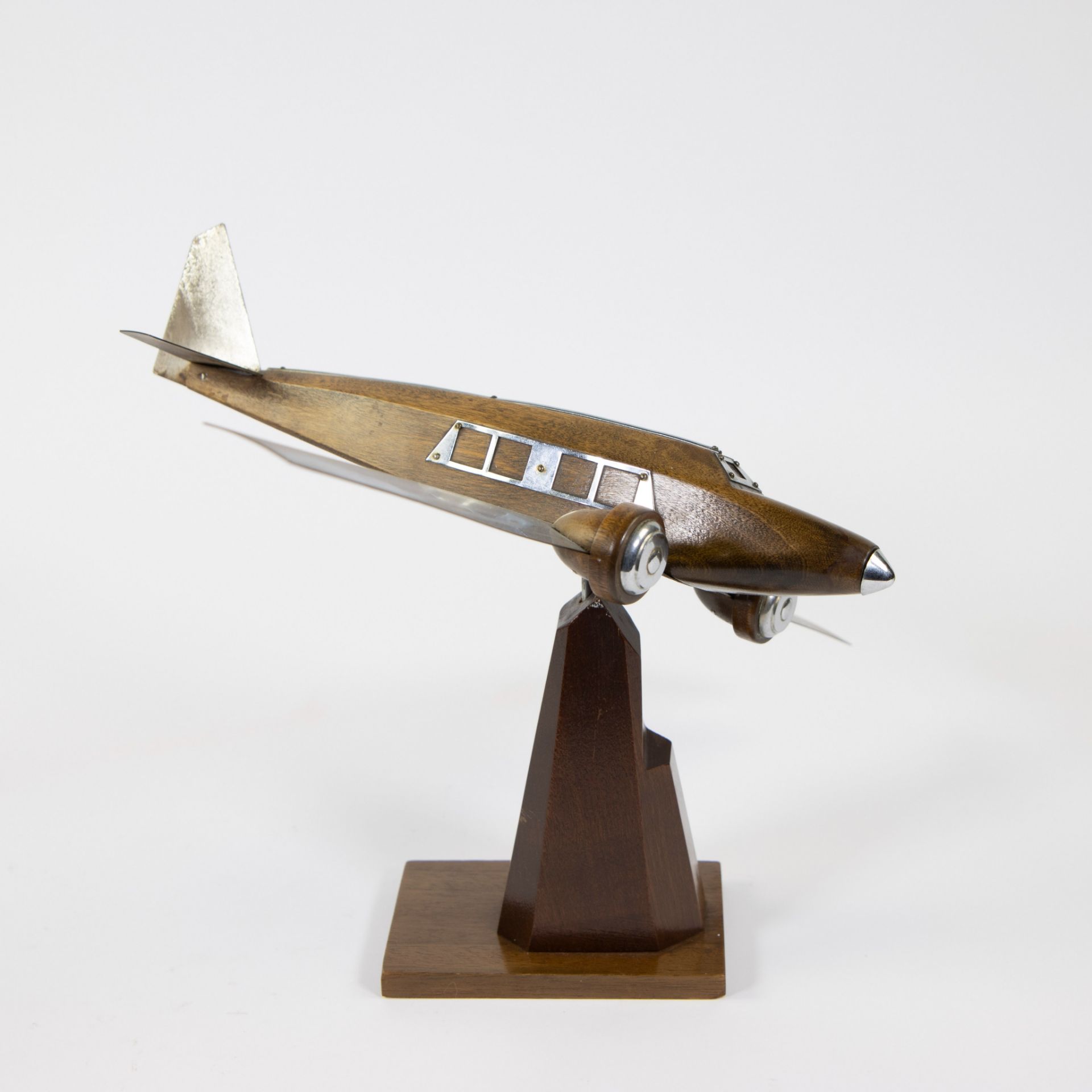 Art Deco French model of an airplane from the 1930s - Image 4 of 4