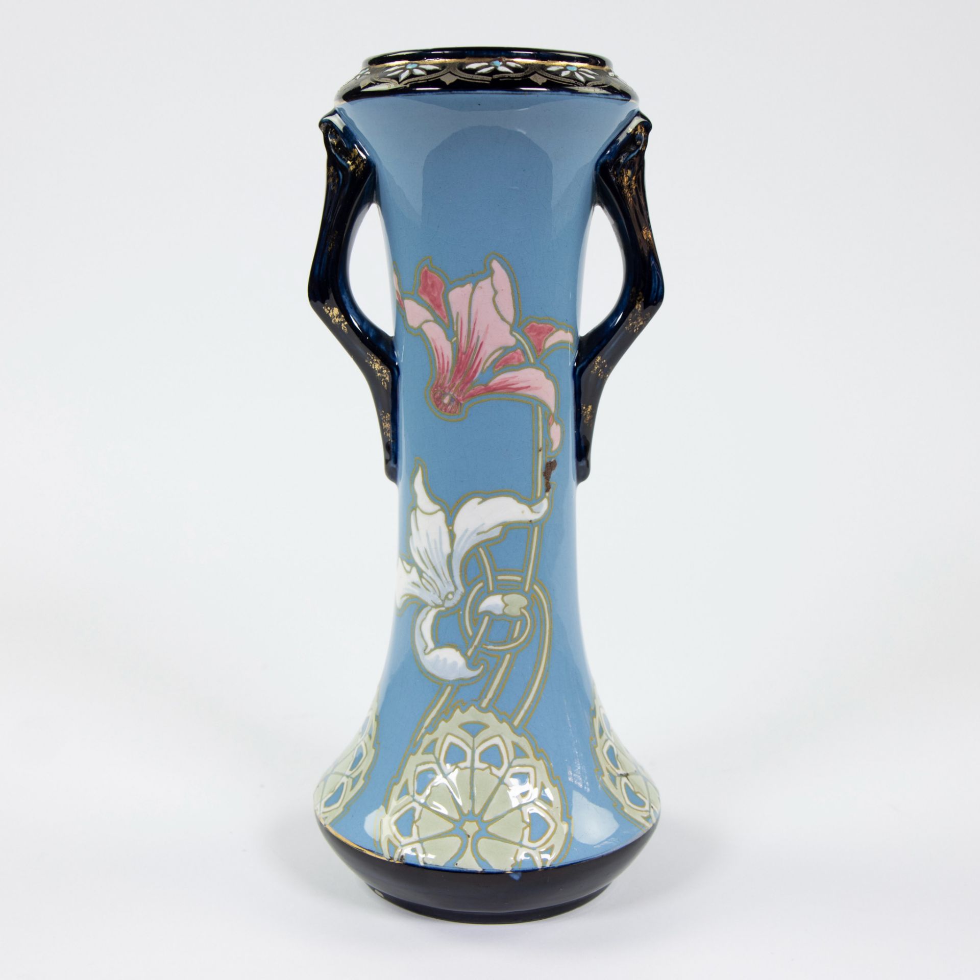 Art Nouveau vase Boch Keramis 240, marked. - Image 3 of 5