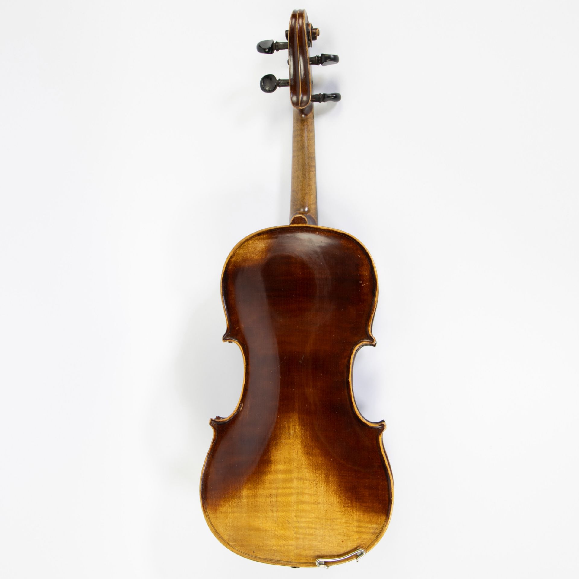 Violin no label, 356mm, playable, wooden case - Image 3 of 5