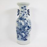 Chinese celadon vase decorated with birds and flowers 19th century