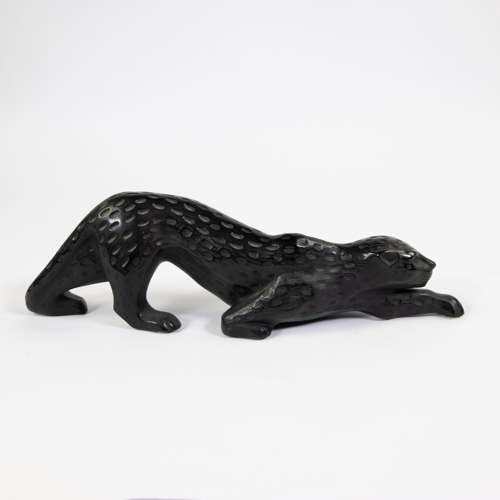 Marie-Claude Lalique, the Zeila Panther black crystal - Image 4 of 6