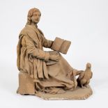 Terracotta statue of an evangelist 17th century