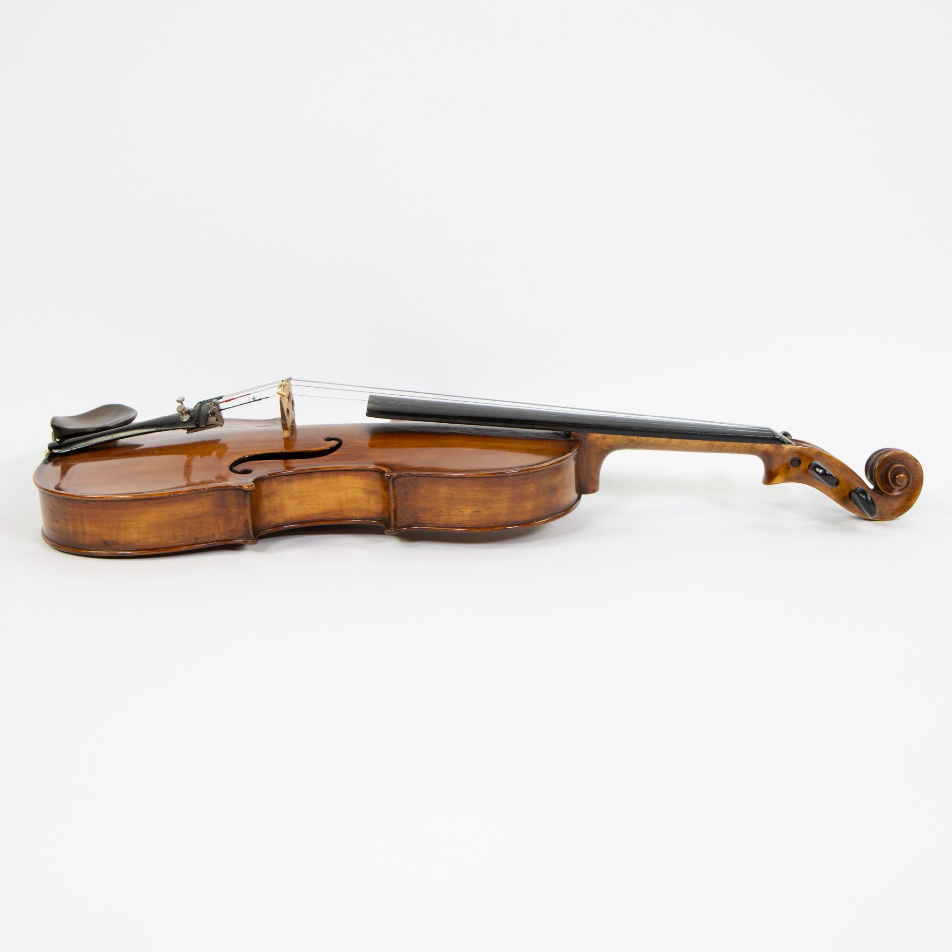 Violin unknown, 356mm, playable, wooden case - Image 4 of 5