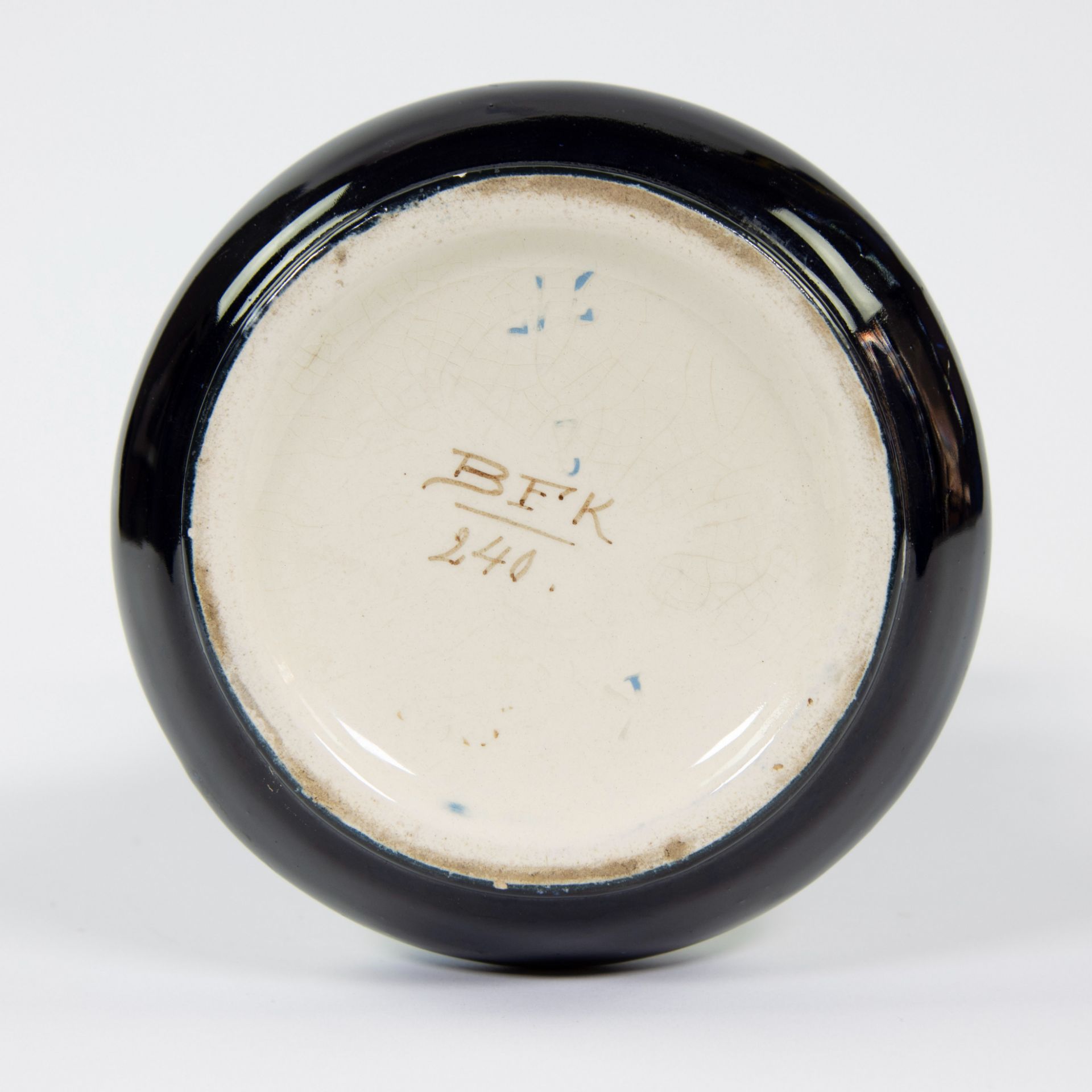 Art Nouveau vase Boch Keramis 240, marked. - Image 5 of 5