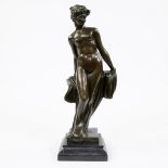Bronze Standing nude draw, Satirios