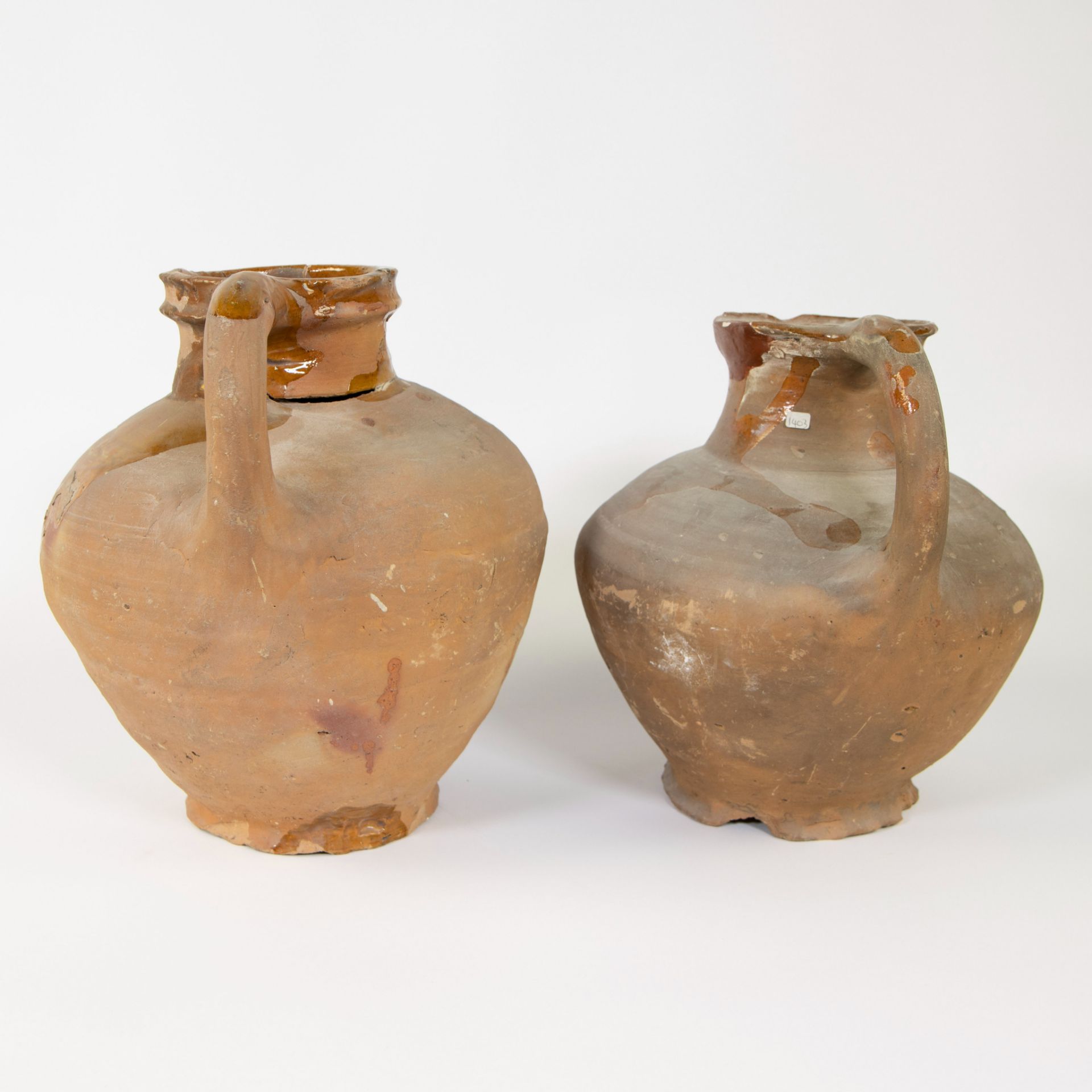 Collection of archaeological pottery, Reinerswael large bowl ca 1400, saucepan 14th and large jug ca - Image 5 of 7