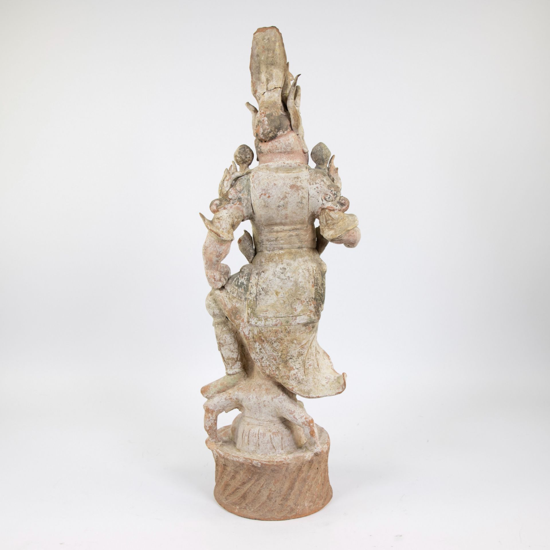 DVARAPALA Temple guardian, Terracotta, China TANG dynasty - Image 3 of 4