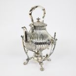 Silver plated coffee pot, English, late 19th