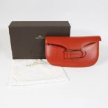 Delvaux pocket square red leather with original bag and box