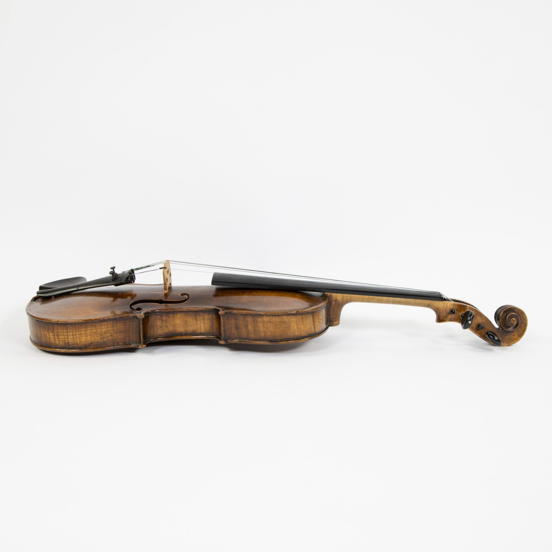 Violin Label 'Jocubus Stainer in Absam Prope Oenipontem', 363mm, case incl., 358mm, wooden case - Image 4 of 5