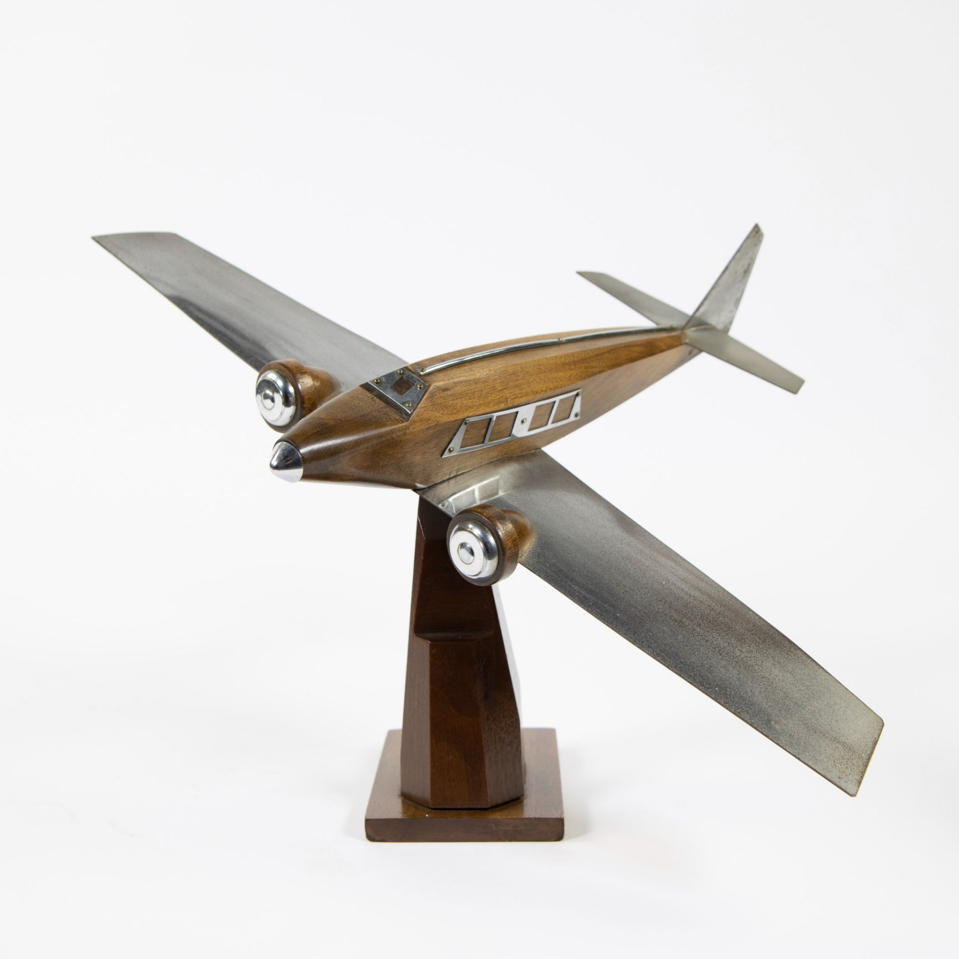 Art Deco French model of an airplane from the 1930s