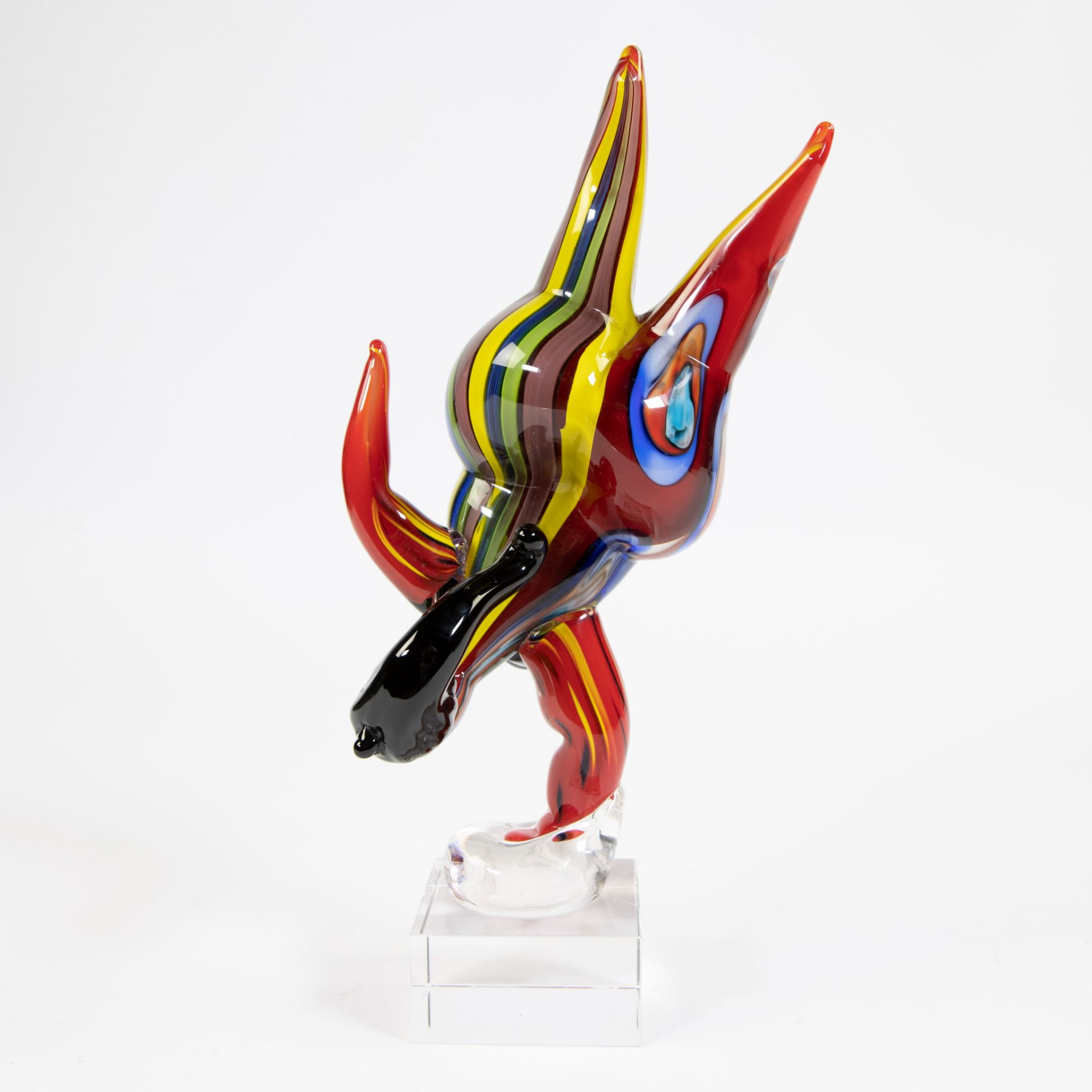 Murano glass sculpture in the style of Nikki De Saint-Phalle - Image 3 of 4