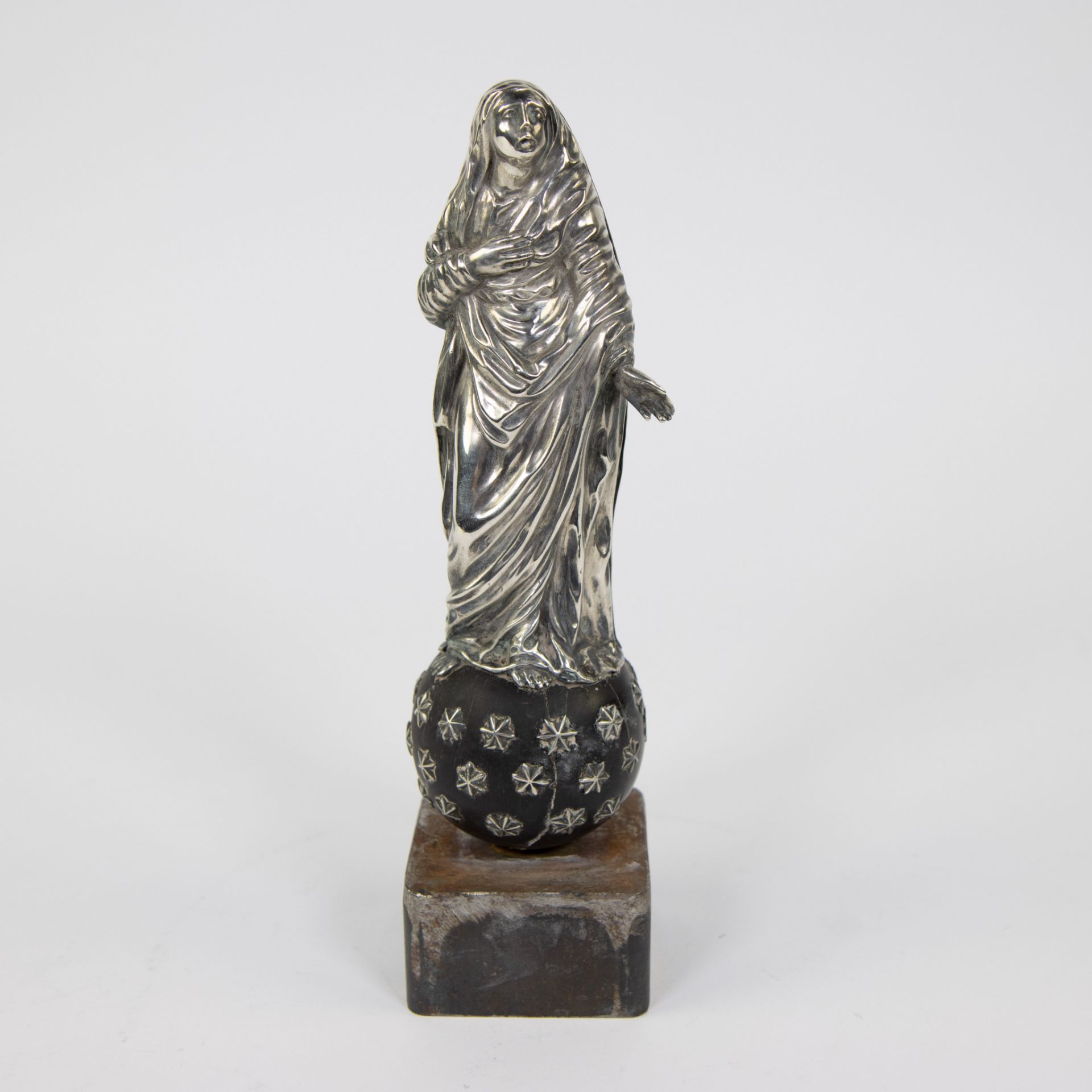 Church silver, decoration for tabernacle Madonna 19th century