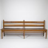Emile VERANNEMAN (1924-2004), wooden bench from doctor's cabinet