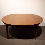 Vintage extendable oak dining table, model 140 Øresund series, by the Danish designer Borge Mogensen