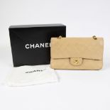 Chanel vintage model 2.55 beige calf leather with original bag and box