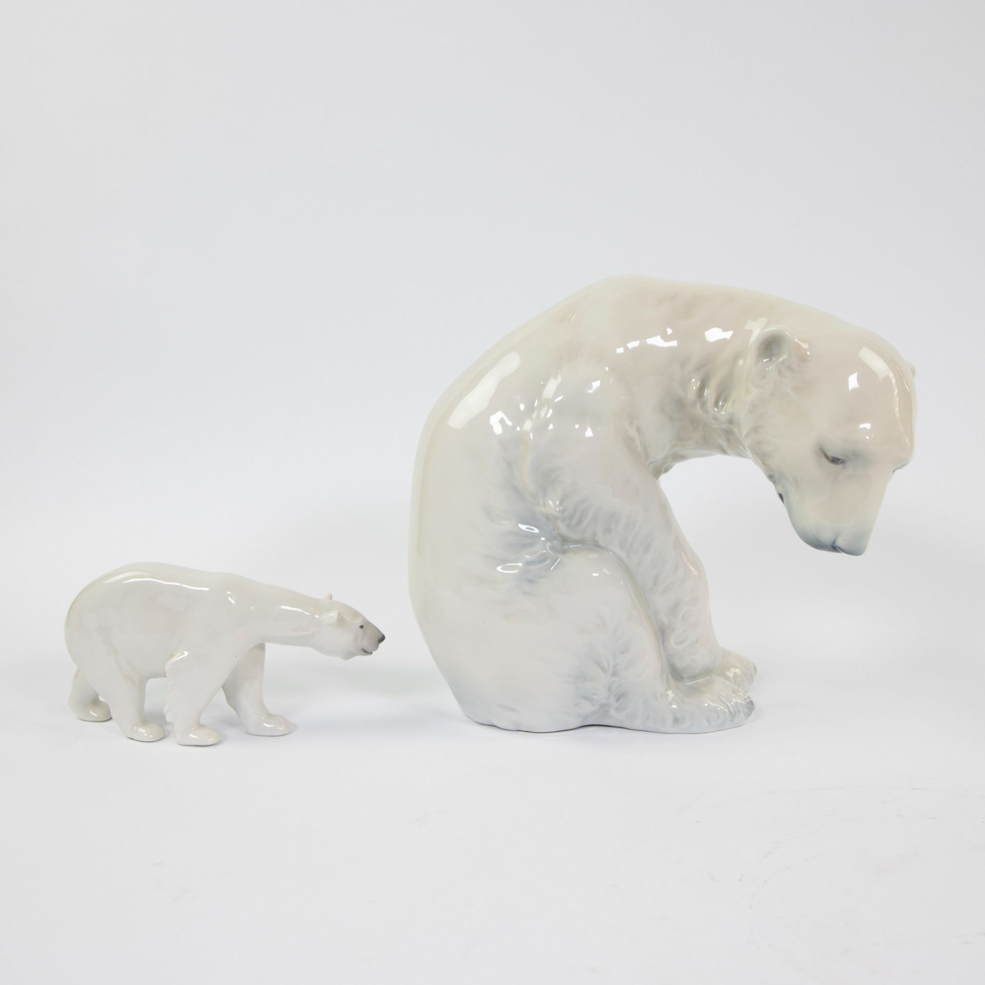 2 porcelain bears, Norway (Porsgrunn), marked. - Image 2 of 8