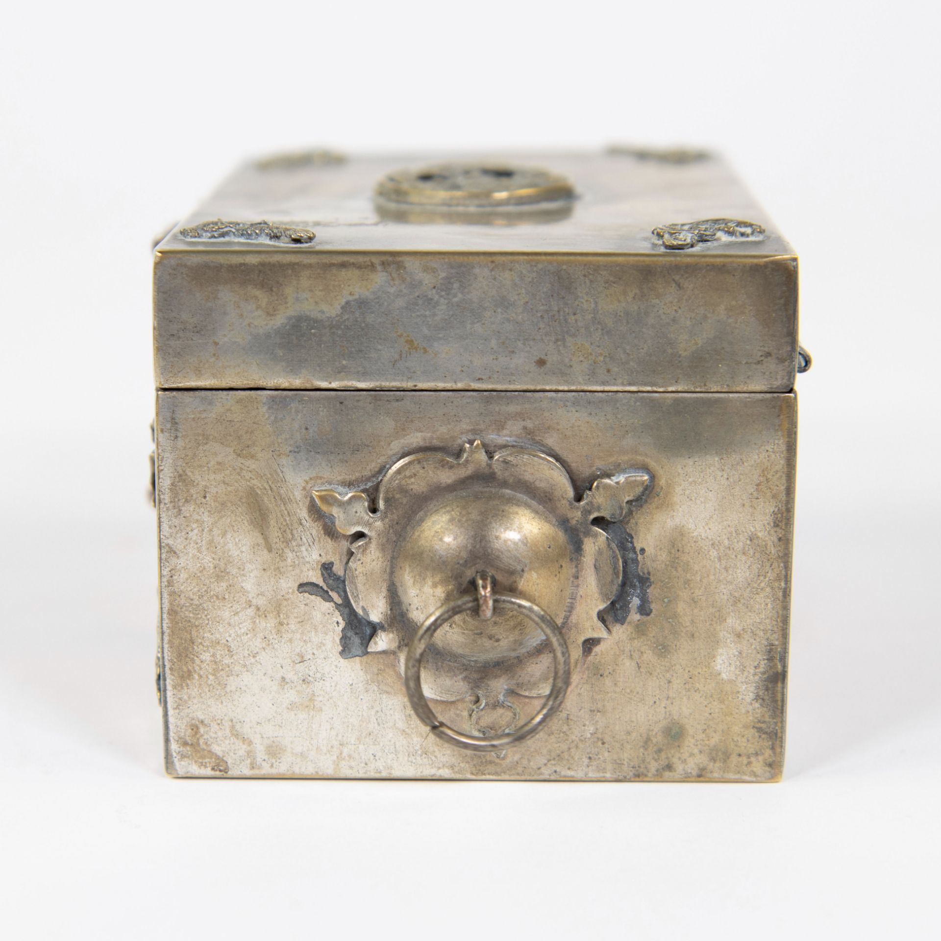 Chinese silver jewelry box - Image 2 of 6