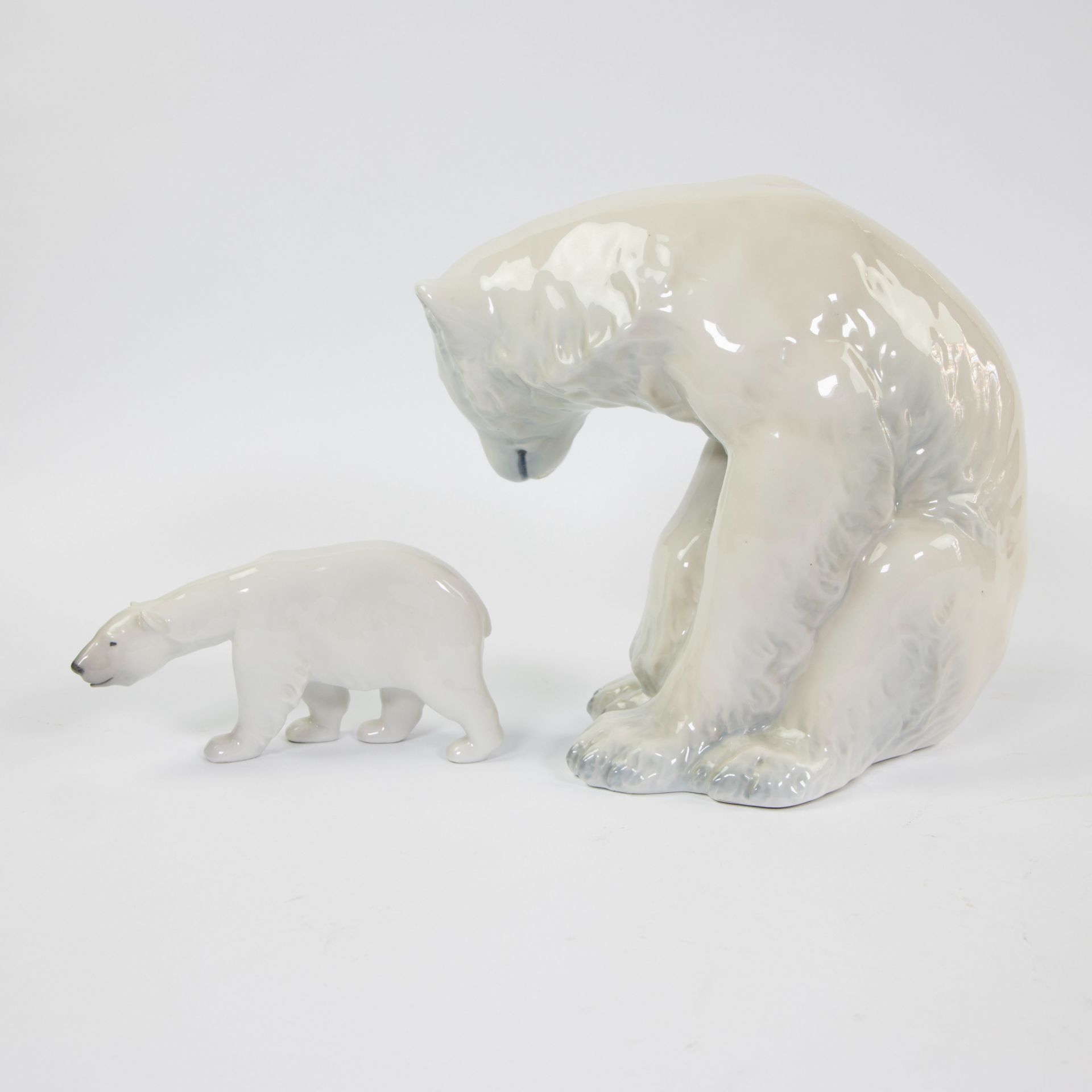 2 porcelain bears, Norway (Porsgrunn), marked. - Image 4 of 8