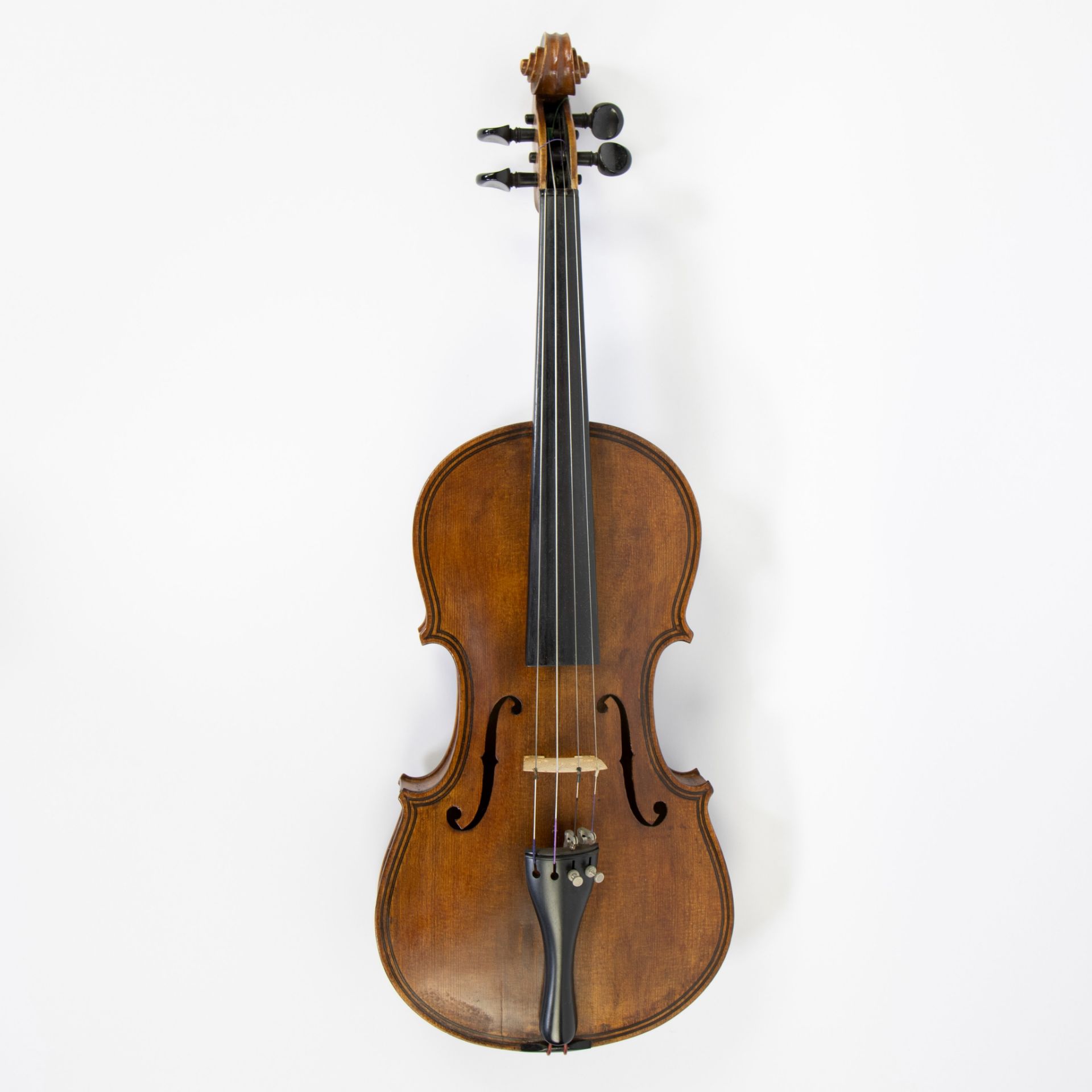 Violin copy Giovani Magini, double inlay top, 373mm, case incl