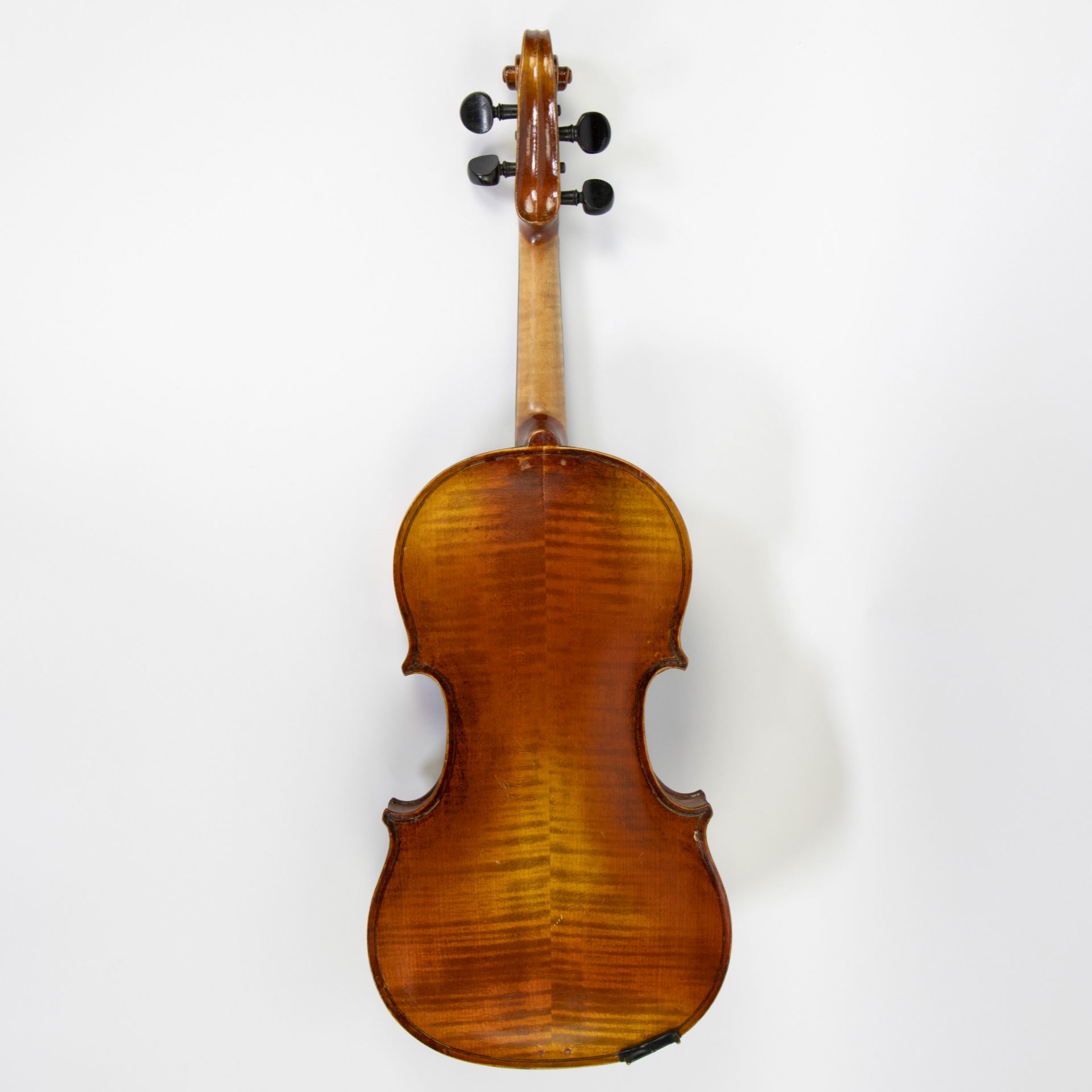 Violin no label, 356mm, wooden case - Image 3 of 5