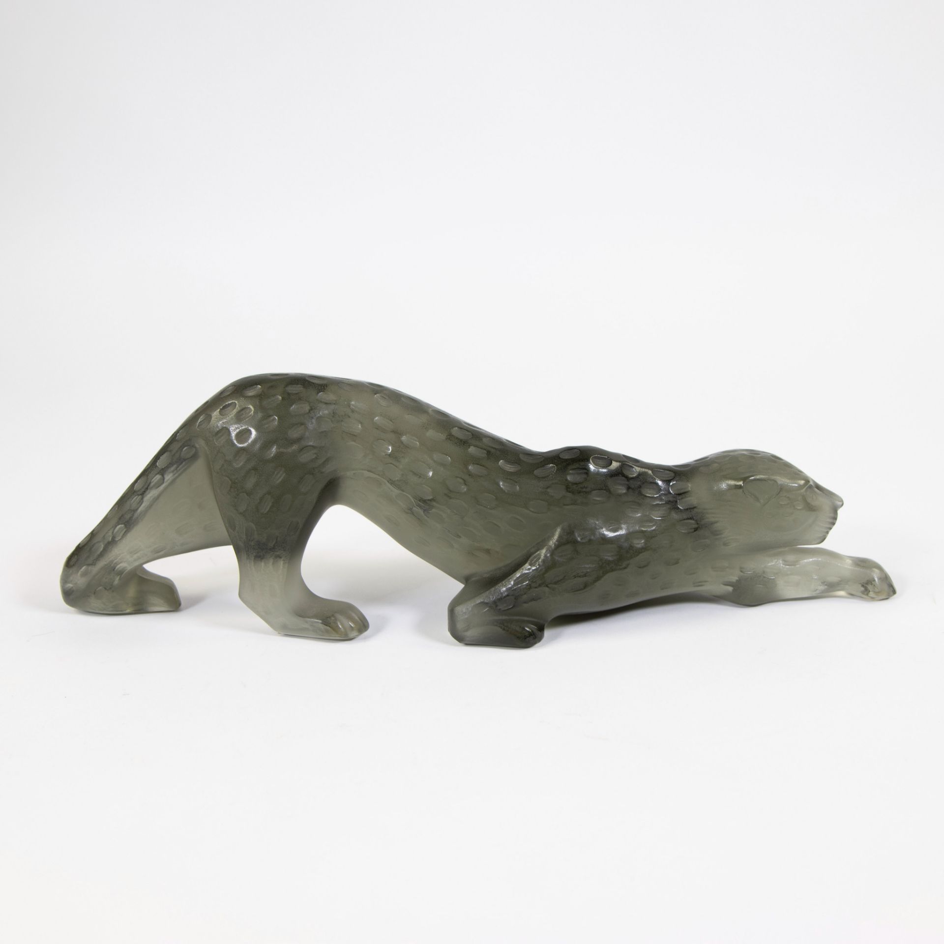Marie-Claude Lalique, the Zeila Panther in dark gray crystal - Image 4 of 5
