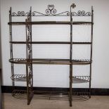 Large wrought iron wall rack of the Maalderij De Nieuwe Molens of Ghent